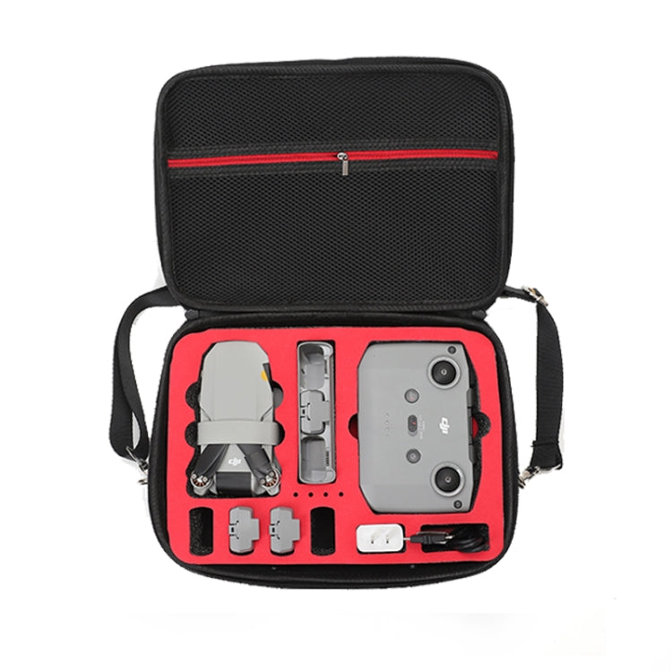 For DJI Mini 2 SE Shockproof Carrying Hard Case Shoulder Bag, Size: 29 x 19.5 x 10cm (Black Red) - Backpacks & Bags by PMC Jewellery | Online Shopping South Africa | PMC Jewellery | Buy Now Pay Later Mobicred