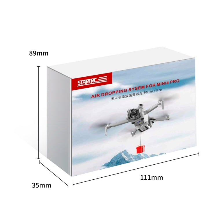 For DJI Mini 4 Pro STARTRC Magnetic Air-Dropping System Thrower Parabolic Bracket (Grey) - Other by STARTRC | Online Shopping South Africa | PMC Jewellery | Buy Now Pay Later Mobicred