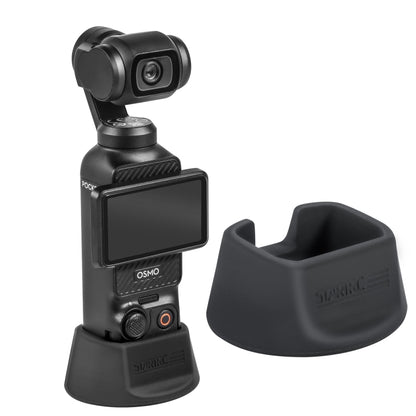 For DJI Osmo Pocket 3 STARTRC Silicone Desktop Base Bracket (Black) - Mount & Holder by STARTRC | Online Shopping South Africa | PMC Jewellery | Buy Now Pay Later Mobicred