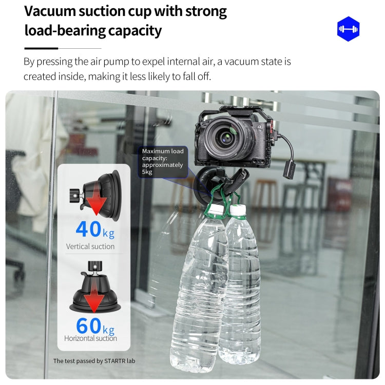 For DJI OSMO Pocket 3 STARTRC Suction Cup Holder Expansion Adapter Bracket (Black) - free shipping - PMC TechLife - Order now!