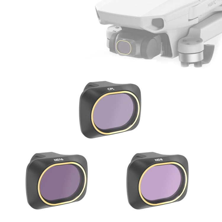 JSR Drone 3 in 1 CPL+ND8+ND16 Lens Filter for DJI MAVIC mini - Lens Filter by JSR | Online Shopping South Africa | PMC TechLife | Buy Now Pay Later Mobicred