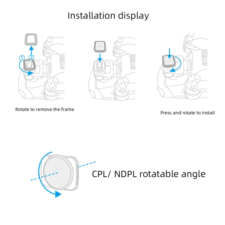 JSR Drone 4 in 1 UV+CPL+ND8+ND16+ND32+ND64 Lens Filter for DJI MAVIC Air 2 - Lens Filter by JSR | Online Shopping South Africa | PMC Jewellery | Buy Now Pay Later Mobicred