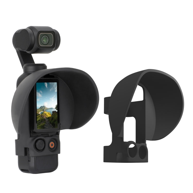 For DJI OSMO Pocket 3 Sunnylife Sunshade Screen Protective Cover Hood (Black) - Lens Accessories by Sunnylife | Online Shopping South Africa | PMC Jewellery | Buy Now Pay Later Mobicred