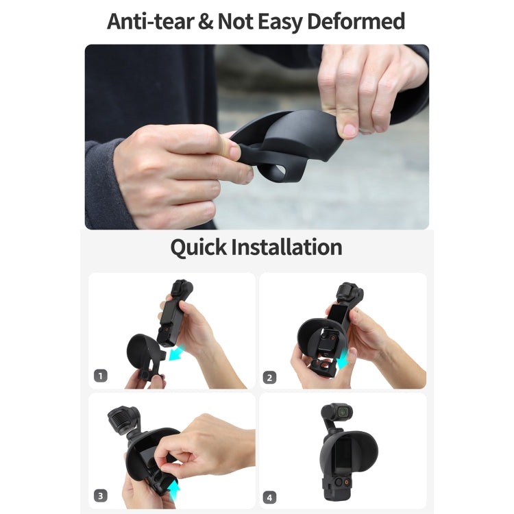 For DJI OSMO Pocket 3 Sunnylife Sunshade Screen Protective Cover Hood (Black) - free shipping - PMC TechLife - Order now!
