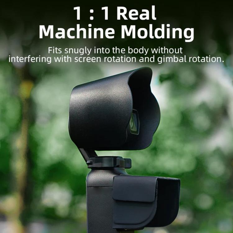 For DJI OSMO Pocket 3 BRDRC Sunshade Lens Protective Cover Hood (Black) - free shipping - PMC TechLife - Order now!