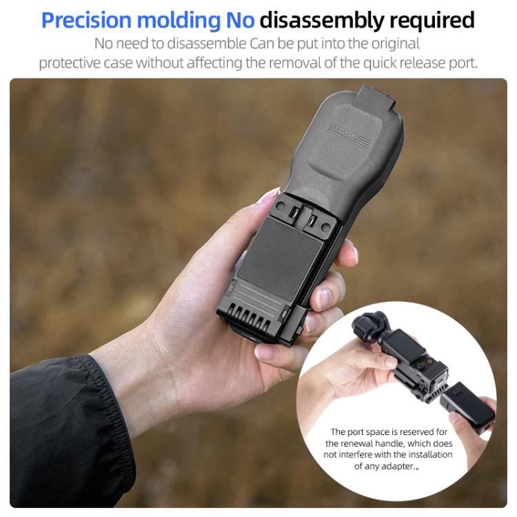 For DJI Osmo Pocket 3 STARTRC Folding Magnetic Mount Base Fixed Bracket (Black) - free shipping - PMC TechLife - Order now!