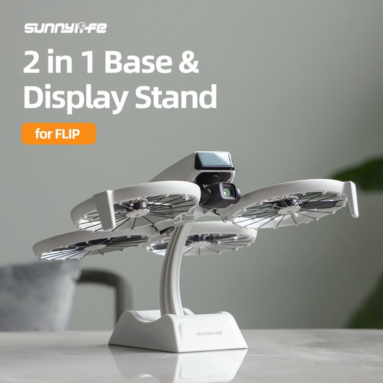 For DJI Flip Sunnylife 2 in 1 Desktop Display Stand Drone Base Mount Exhibition Base Bracket (Grey) - free shipping - PMC TechLife - Order now!