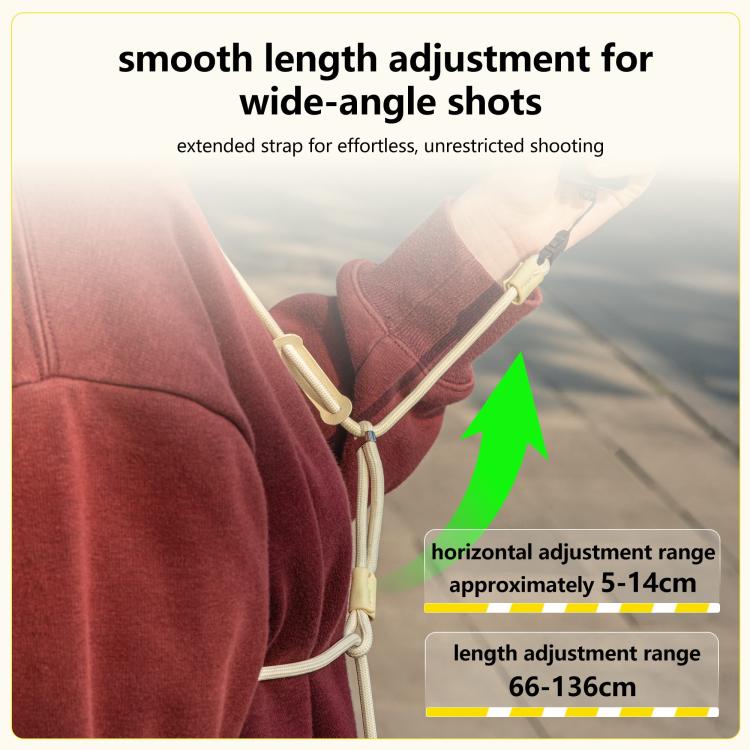 For DJI Pocket 3 STARTRC Adjustable Double-Ended Neck Strap (Yellow) - free shipping - PMC TechLife - Order now!