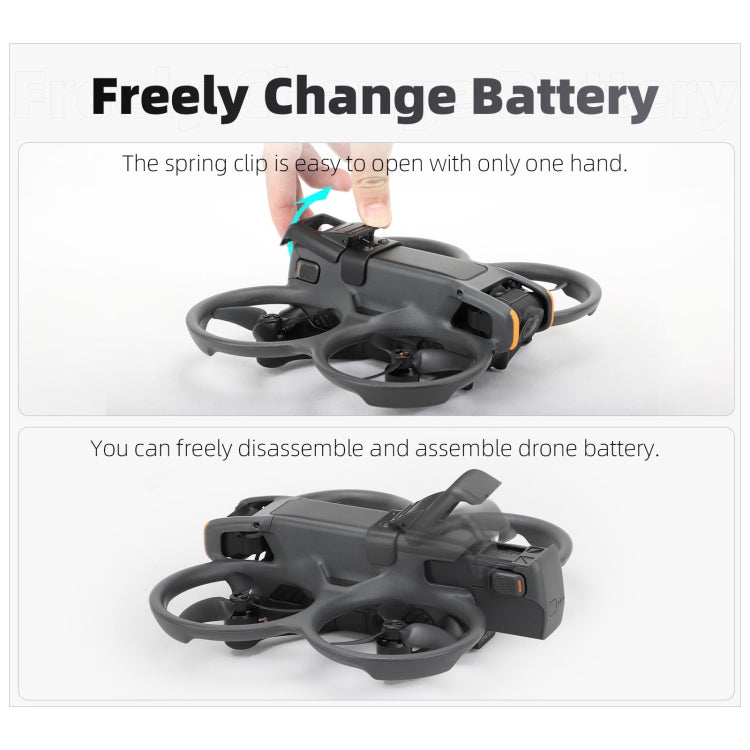 For DJI Avata 2 Sunnylife Battery Anti-release Buckle Clip Lock-up Anti-falling Battery Safety Lock Buckle Guard (Black) -  by Sunnylife | Online Shopping South Africa | PMC Jewellery | Buy Now Pay Later Mobicred