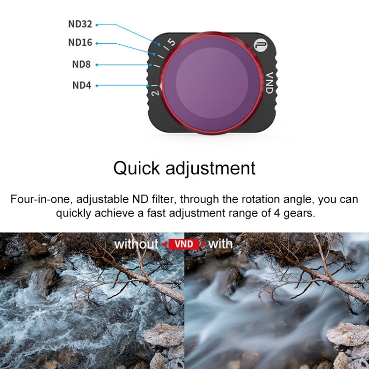 PGYTECH P-16A-040 VND-2-5 Gears Lens Filter for DJI Mavic Air 2 Drone Accessories - Lens Filter by PGYTECH | Online Shopping South Africa | PMC Jewellery | Buy Now Pay Later Mobicred