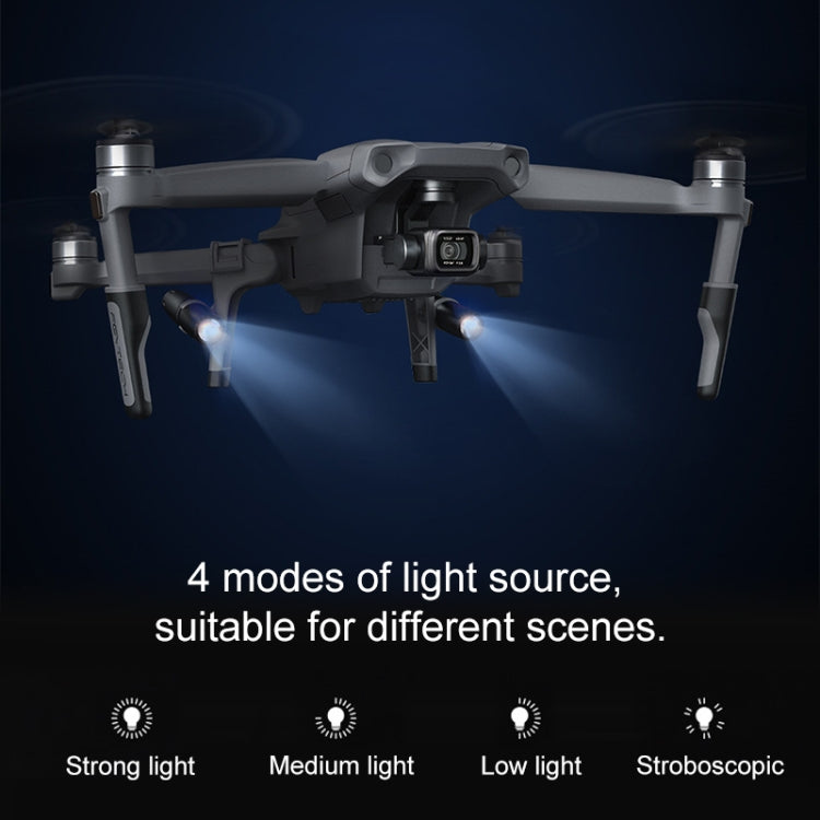 PGYTECH P-16A-038 Portable Heightened Landing Gear Extensions Rack LED Headlamp Set for DJI Mavic Air 2 - Holder Series by PGYTECH | Online Shopping South Africa | PMC Jewellery | Buy Now Pay Later Mobicred
