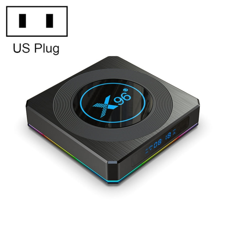 X96 X4 8K Smart TV BOX Android 11.0 Media Player with Remote Control, Amlogic S905X4 Quad Core ARM Cortex A55, RAM: 4GB, ROM: 32GB, Support 1000M, Dual Band WiFi, Bluetooth, US Plug - Amlogic S905 by PMC Jewellery | Online Shopping South Africa | PMC Jewellery | Buy Now Pay Later Mobicred