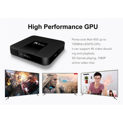 TX3 mini 4K HD Smart TV Box, Android 10.0, H616/H313 up to 1.2 GHz, Quad Core ARM Cortex-A53, 2GB + 16GB, Support 2.4G/5G WiFi, HDMI, AV, LAN, TF Card, US Plug - Allwinner H6 by PMC Jewellery | Online Shopping South Africa | PMC Jewellery | Buy Now Pay Later Mobicred