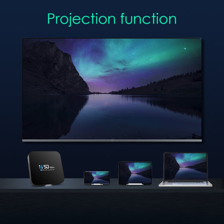 H50 Mini 4K Smart Network TV Box, Android 10.0, RK3318 Quad Core, 2GB+8GB, US Plug - RK3318 by PMC TechLife | Online Shopping South Africa | PMC TechLife | Buy Now Pay Later Mobicred