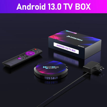 H96 Max 8K Ultra HD Smart TV Box Android 13.0 Media Player with Remote Control, RK3528 Quad-Core, 4GB+32GB(US Plug) - RK3318 by PMC Jewellery | Online Shopping South Africa | PMC Jewellery | Buy Now Pay Later Mobicred