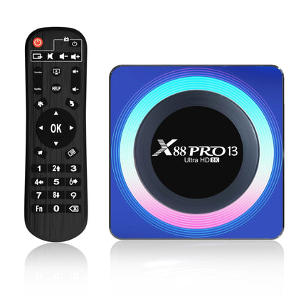 Acrylic X88 Pro 13 8K Ultra HD Android 13.0 Smart TV Box with Remote Control, RK3528 Quad-Core, 4G+64GB (UK Plug) - Others by PMC Jewellery | Online Shopping South Africa | PMC Jewellery | Buy Now Pay Later Mobicred