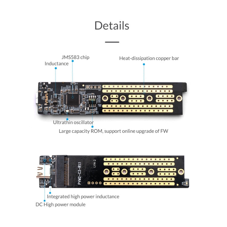 ORICO TCM2-C3 NVMe M.2 SSD Enclosure (10Gbps)(Black) - HDD Enclosure by ORICO | Online Shopping South Africa | PMC Jewellery | Buy Now Pay Later Mobicred