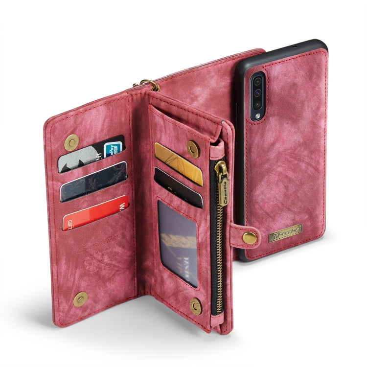 CaseMe-008 For Samaung Galaxy A30S／A50S／A50 Detachable Multifunctional Flip Leather Case (Red) - free shipping - PMC Jewellery - Order now!
