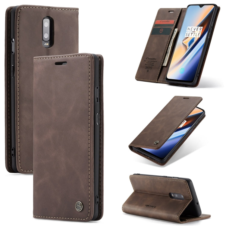 CaseMe-013 Multifunctional Horizontal Flip Leather Case with Card Slot & Holder for Galaxy M20(Coffee) - Galaxy Phone Cases by CaseMe | Online Shopping South Africa | PMC Jewellery | Buy Now Pay Later Mobicred