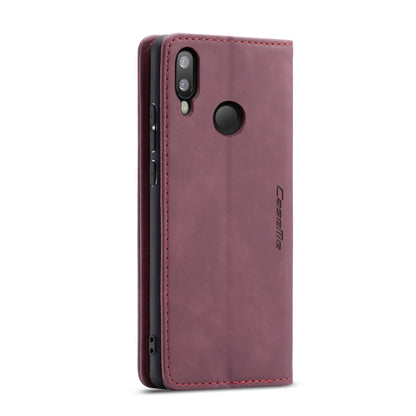 CaseMe-013 Multifunctional Horizontal Flip Leather Case with Card Slot & Holder for Galaxy M20(Wine Red) - Galaxy Phone Cases by CaseMe | Online Shopping South Africa | PMC Jewellery | Buy Now Pay Later Mobicred