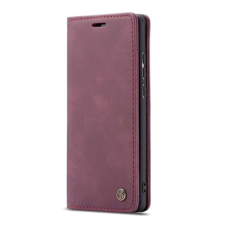 CaseMe-013 Multi-functional Retro Frosted Horizontal Flip Leather Case with Card Slot & Holder & Wallet For Galaxy A20e(Wine Red) - Galaxy Phone Cases by CaseMe | Online Shopping South Africa | PMC Jewellery | Buy Now Pay Later Mobicred