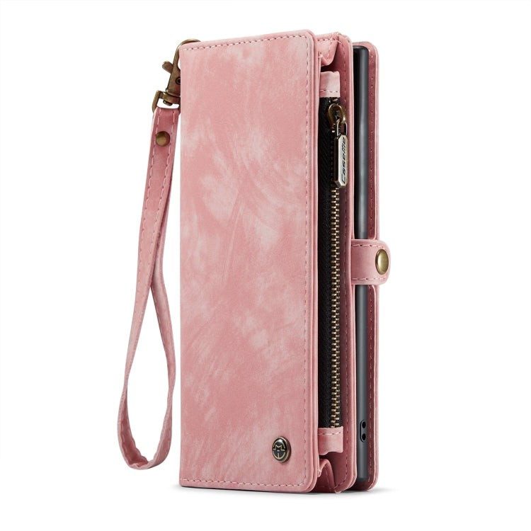 For Samsung Galaxy Note10 CaseMe-008 Detachable Multifunctional Flip Leather Phone Case(Pink) - Galaxy Phone Cases by CaseMe | Online Shopping South Africa | PMC Jewellery | Buy Now Pay Later Mobicred