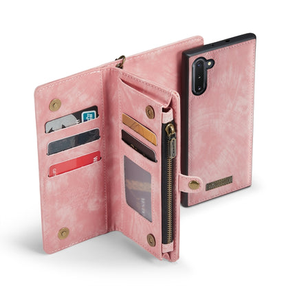 For Samsung Galaxy Note10 CaseMe-008 Detachable Multifunctional Flip Leather Phone Case(Pink) - Galaxy Phone Cases by CaseMe | Online Shopping South Africa | PMC Jewellery | Buy Now Pay Later Mobicred