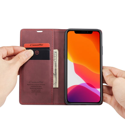 CaseMe-013 Multifunctional Horizontal Flip Leather Case with Card Slot & Holder & Wallet for iPhone 11 Pro(Wine) - iPhone 11 Pro Cases by CaseMe | Online Shopping South Africa | PMC Jewellery | Buy Now Pay Later Mobicred