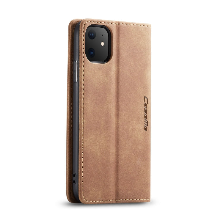 CaseMe-013 Multifunctional Horizontal Flip Leather Case with Card Slot & Holder & Wallet for iPhone 11(Brown) - iPhone 11 Cases by CaseMe | Online Shopping South Africa | PMC Jewellery | Buy Now Pay Later Mobicred