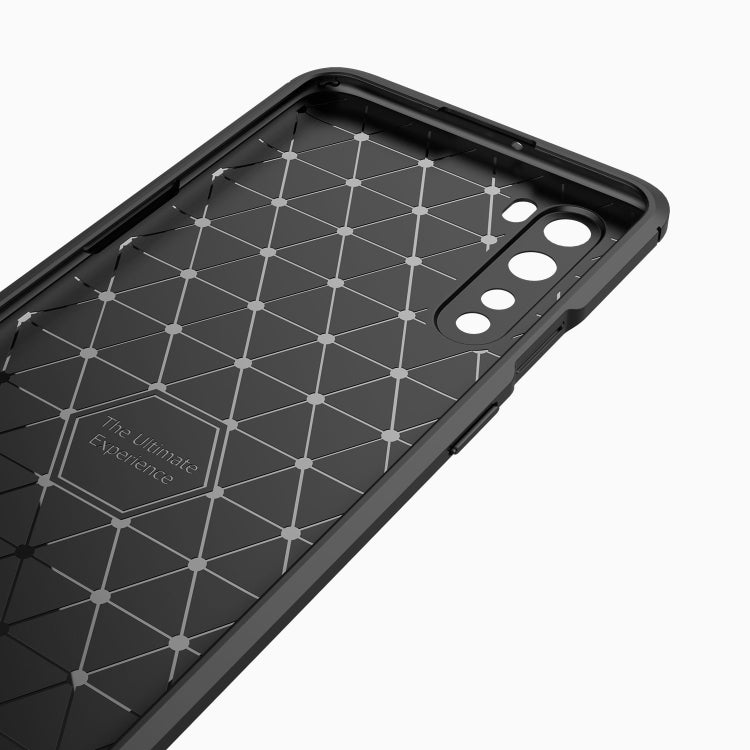 For OnePlus Nord Brushed Texture Carbon Fiber TPU Case(Navy Blue) - OnePlus Cases by PMC TechLife | Online Shopping South Africa | PMC TechLife