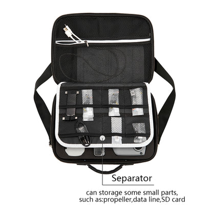 Multi-function PU Shoulder Storage Bag Suitcase with Baffle For DJI Mavic Mini 2(Red Liner) - Backpacks & Bags by PMC Jewellery | Online Shopping South Africa | PMC Jewellery | Buy Now Pay Later Mobicred