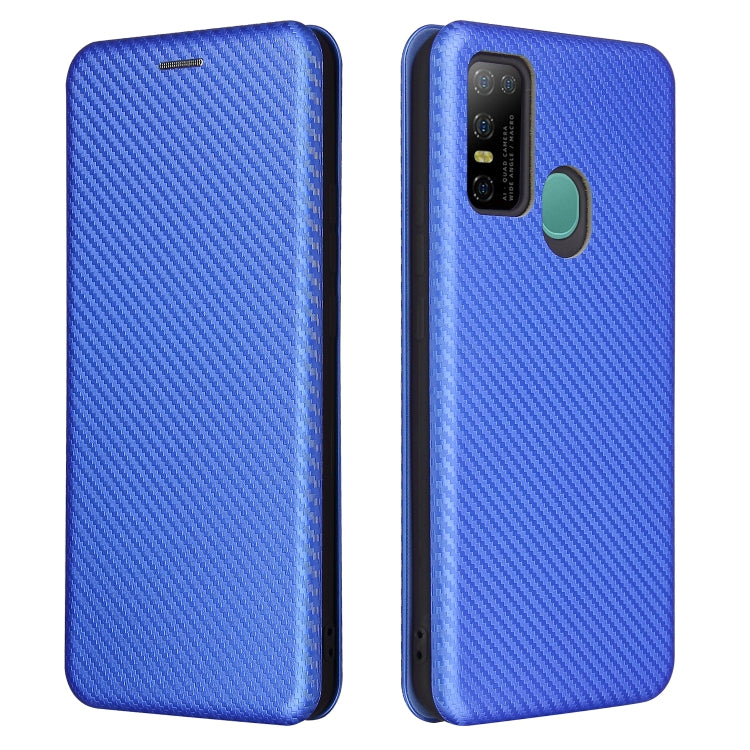 For DOOGEE N30 Carbon Fiber Texture Horizontal Flip TPU + PC + PU Leather Case with Card Slot(Blue) - More Brand by PMC Jewellery | Online Shopping South Africa | PMC Jewellery | Buy Now Pay Later Mobicred