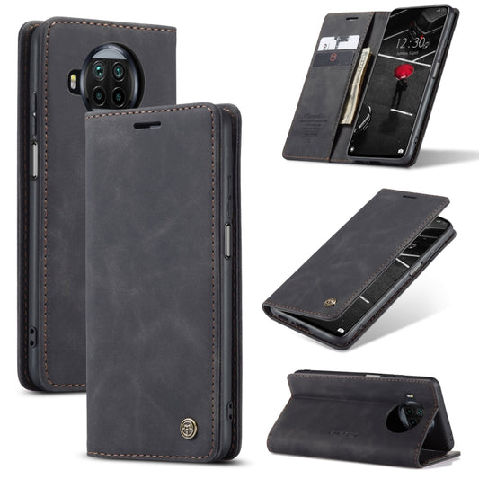 For Xiaomi Mi 10T Lite 5G CaseMe-013 Multifunctional Retro Frosted Horizontal Flip Leather Case with Card Slot & Holder & Wallet(Black) - Xiaomi Cases by CaseMe | Online Shopping South Africa | PMC Jewellery | Buy Now Pay Later Mobicred