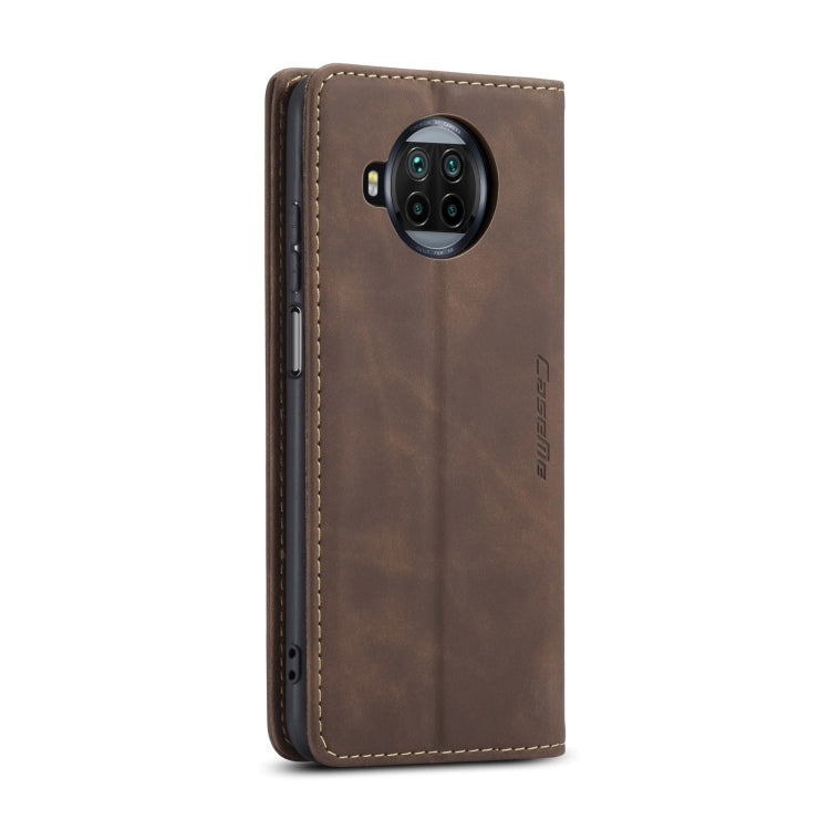 For Xiaomi Mi 10T Lite 5G CaseMe-013 Multifunctional Retro Frosted Horizontal Flip Leather Case with Card Slot & Holder & Wallet(Coffee) - Xiaomi Cases by CaseMe | Online Shopping South Africa | PMC Jewellery | Buy Now Pay Later Mobicred