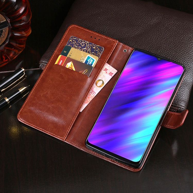 For Meizu M10 idewei Crazy Horse Texture Horizontal Flip Leather Case with Holder & Card Slots & Wallet(Rose Red) - Meizu by idewei | Online Shopping South Africa | PMC Jewellery | Buy Now Pay Later Mobicred