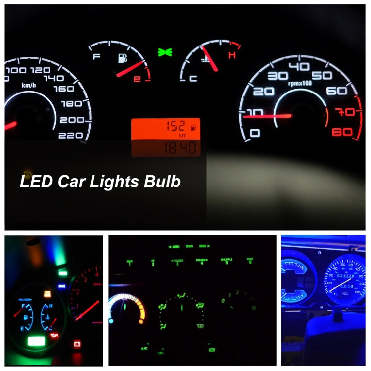 30 PCS T5 1LED SMD-5050 Car Modification LED Indicator Light White Light - Clearance Lights by PMC TechLife | Online Shopping South Africa | PMC TechLife | Buy Now Pay Later Mobicred