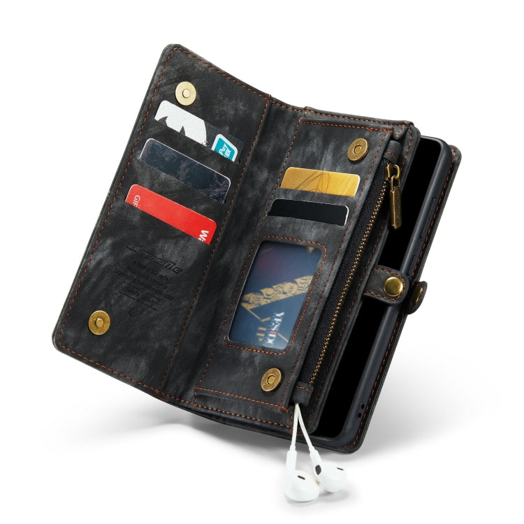 For Samsung Galaxy S21 Ultra 5G CaseMe Detachable Multifunctional Horizontal Flip Leather Case, with Card Slot & Holder & Zipper Wallet & Photo Frame(Black) - Galaxy S21 Ultra 5G Cases by CaseMe | Online Shopping South Africa | PMC Jewellery | Buy Now Pay Later Mobicred