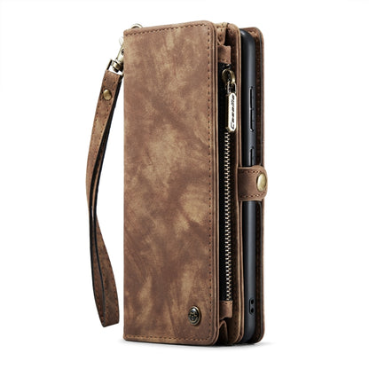 For Samsung Galaxy S21 Ultra 5G CaseMe Detachable Multifunctional Horizontal Flip Leather Case, with Card Slot & Holder & Zipper Wallet & Photo Frame(Brown) - Galaxy S21 Ultra 5G Cases by CaseMe | Online Shopping South Africa | PMC Jewellery | Buy Now Pay Later Mobicred