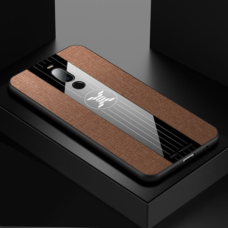 For Meizu Note 8 XINLI Stitching Cloth Texture Shockproof TPU Protective Case(Brown) - More Brand by XINLI | Online Shopping South Africa | PMC Jewellery | Buy Now Pay Later Mobicred
