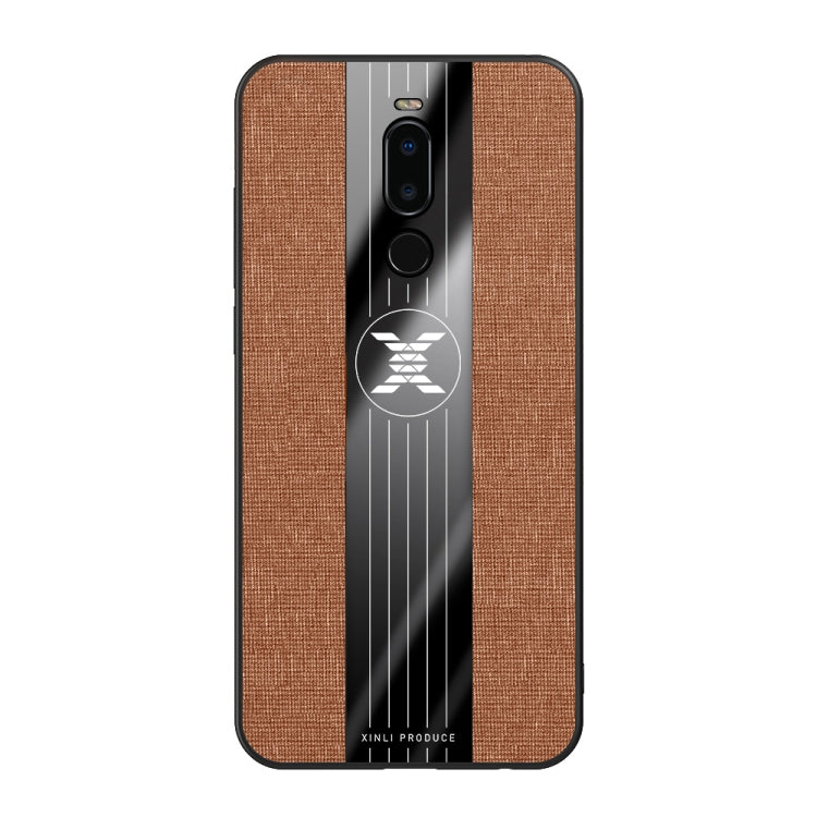 For Meizu Note 8 XINLI Stitching Cloth Texture Shockproof TPU Protective Case(Brown) - More Brand by XINLI | Online Shopping South Africa | PMC Jewellery | Buy Now Pay Later Mobicred