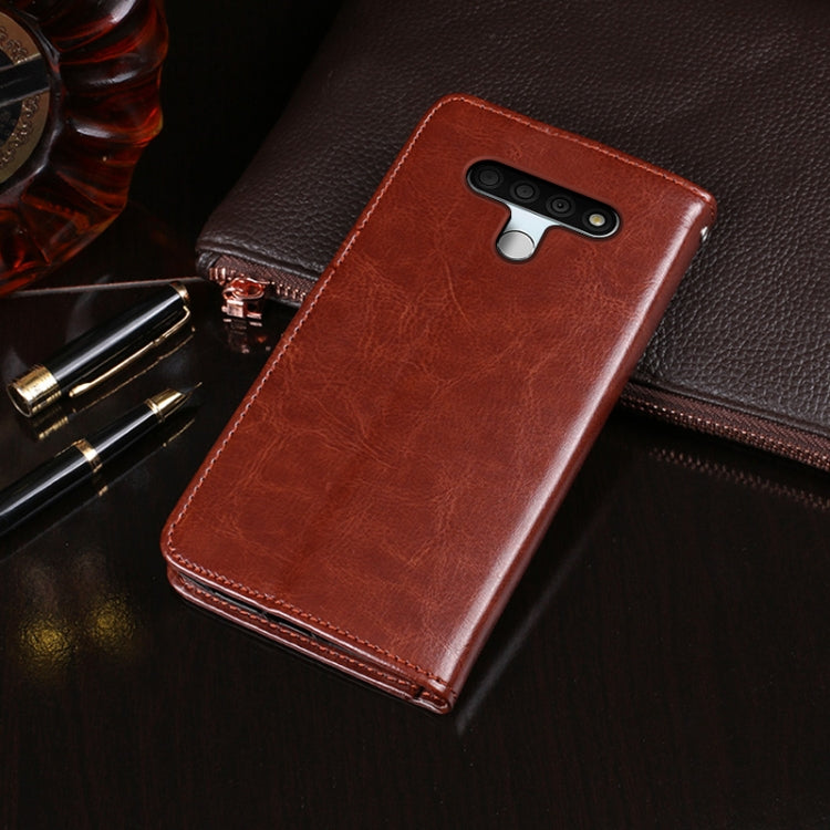 For LG K71 idewei Crazy Horse Texture Horizontal Flip Leather Case with Holder & Card Slots & Wallet(Brown) - LG by idewei | Online Shopping South Africa | PMC Jewellery | Buy Now Pay Later Mobicred