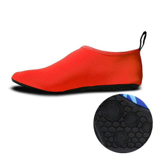 Non-slip Wear-resisting Thick Rubber Sole Diving Shoes and  Socks, One Pair(Red) - Swimming Fins & Diving Shoes by PMC Jewellery | Online Shopping South Africa | PMC Jewellery | Buy Now Pay Later Mobicred