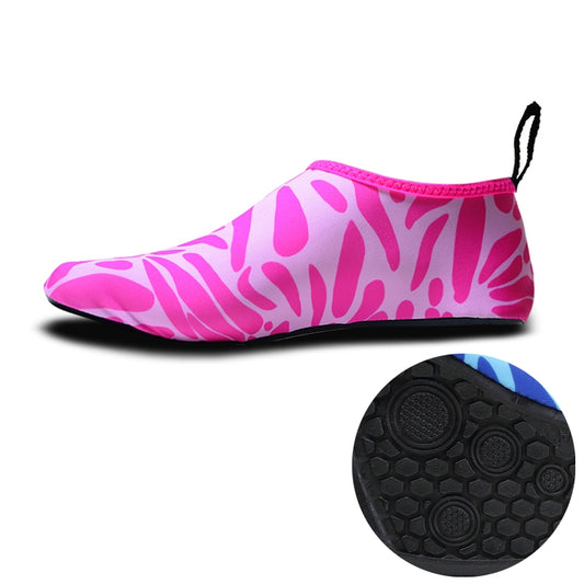 Non-slip Wear-resisting Thick Rubber Sole Diving Shoes and  Socks, One Pair, Size:XXL (Figured Pink) - Swimming Fins & Diving Shoes by PMC Jewellery | Online Shopping South Africa | PMC Jewellery | Buy Now Pay Later Mobicred