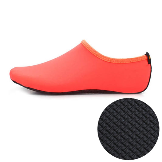 3mm Non-slip Rubber Embossing Texture Sole Solid Color Diving Shoes and Socks, One Pair, Size:S (Orange) - Swimming Fins & Diving Shoes by PMC Jewellery | Online Shopping South Africa | PMC Jewellery | Buy Now Pay Later Mobicred