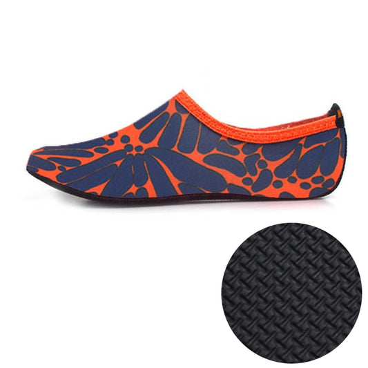 3mm Non-slip Rubber Embossing Texture Sole Figured Diving Shoes and Socks, One Pair(Orange) - Swimming Fins & Diving Shoes by PMC Jewellery | Online Shopping South Africa | PMC Jewellery | Buy Now Pay Later Mobicred