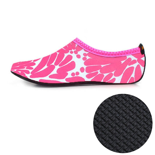 3mm Non-slip Rubber Embossing Texture Sole Figured Diving Shoes and Socks, One Pair, Size:M (Pink) - Swimming Fins & Diving Shoes by PMC Jewellery | Online Shopping South Africa | PMC Jewellery | Buy Now Pay Later Mobicred