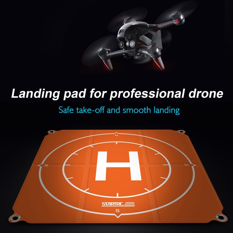 STARTRC 1109143 50cm Portable Drone Universal Foldable Square Parking Apron Landing Pad for DJI FPV / mini 2 / Mavic Air 2 / Air 2S(Orange+Blue) -  by STARTRC | Online Shopping South Africa | PMC Jewellery | Buy Now Pay Later Mobicred