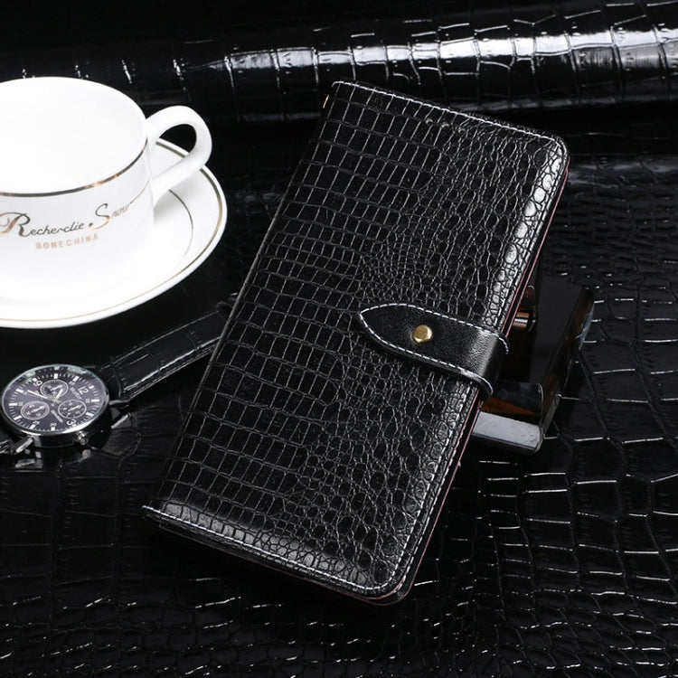 For Blackview A70 idewei Crocodile Texture Horizontal Flip Leather Case with Holder & Card Slots & Wallet(Black) - More Brand by idewei | Online Shopping South Africa | PMC Jewellery