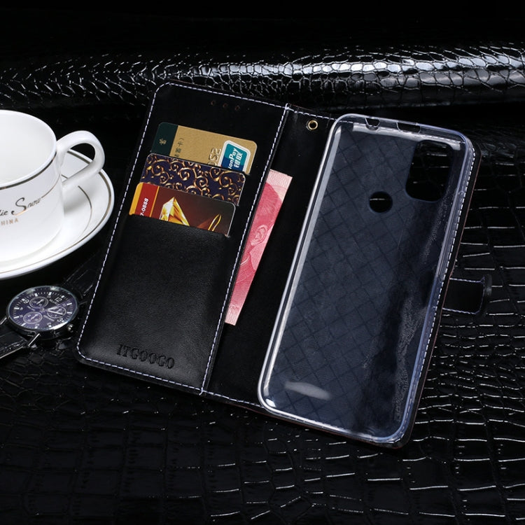 For Blackview A70 idewei Crocodile Texture Horizontal Flip Leather Case with Holder & Card Slots & Wallet(Black) - More Brand by idewei | Online Shopping South Africa | PMC Jewellery