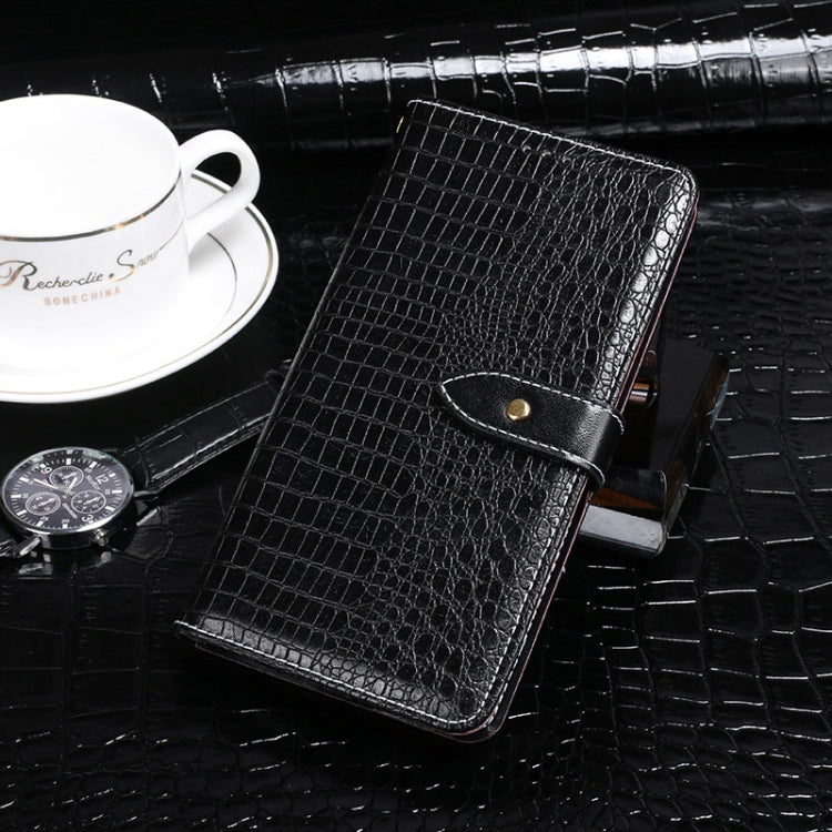 For Blackview A80 Plus idewei Crocodile Texture Horizontal Flip Leather Case with Holder & Card Slots & Wallet(Black) - More Brand by idewei | Online Shopping South Africa | PMC TechLife | Buy Now Pay Later Mobicred